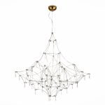 SL797.213.114 Люстра подвесная ST-Luce Золотистый, Прозрачный LED 114*0,45W 3000K GRAVETTA