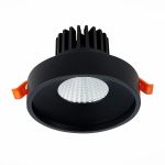 ST751.448.10 Св-к встр. Черный LED 1*10W 4000K 750Lm Ra&gt;90 38° IP20 D100xH75 170-240V Встраиваемые светильники