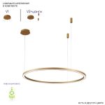 Люстры Crystal Lux FORTUNA SP88W LED GOLD FORTUNA