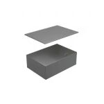 BOX/6-8 Металлическая коробка с крышкой для заливки в пол 249,6х167,6х75мм, для люков 70062, 70082 Экопласт