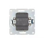 Выключатель 2-кл., с индикаторами (схема 5L) 16 A, 250 B (серебристый металлик) LK60