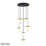 Люстры iLAMP 2134-6D BR+MBK