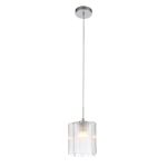 SL117.103.01 Подвес ST-Luce Серебристый/Прозрачный E27 1*60W ONDE