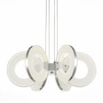 SL903.103.06 Люстра подвесная ST-Luce Белый/Белый, Хром LED 6*11,9W 3000K GUIDA