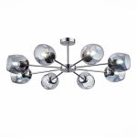 *SLE155402-08 Светильник потолочный Хром/Дымчатый E27 8*60W