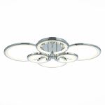 SLE200312-06 Светильник потолочный Хром/Белый LED 1*168W 3000-6000K LETO