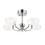 *SLE283102-05 Светильник потолочный Хром/Белый LED 5*8W 3000K