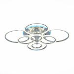 *SLE500512-08RGB Светильник потолочный Хром/Белый LED 1*212W RGB 15W 3000-6000K