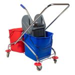 NV Тележка двухведерная металлическая отжим 2х23л NV-11372