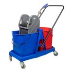 Тележка двухведерная пластиковая NV отжим 2х23л NV-11574