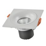 ST259.538.10 Св-к встр. Белый LED 1*10W 3000K 700Lm Ra&gt;90 60° IP44 L100xW100xH40 85-265V Встраиваемые светильники
