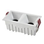 ST757.538.20 Св-к встр. Белый LED 2*10W 60° IP20 L65xW126xH52 85-265V В комплекте Встраиваемые светильники