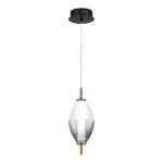 *SL6130.403.06 Светильник подвесной ST-Luce Черный/Белый, Дымчатый LED 1*8W 3000K ICE