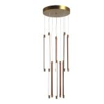 *SL6225.303.10 Светильник подвесной ST-Luce Латунь/Терракотовый, Белый LED 10*6,5W 3000K