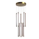 *SL6225.303.10 Светильник подвесной ST-Luce Латунь/Терракотовый, Белый LED 10*6,5W 3000K