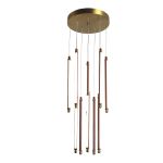 *SL6225.303.10 Светильник подвесной ST-Luce Латунь/Терракотовый, Белый LED 10*6,5W 3000K