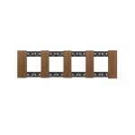 KA4802M4LM OAK Bticino LIVING NOW. Декоративная рамка 4 поста (2+2+2+2 модуля). Дуб натуральный.