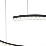 SL1018.403.01 Светильник подвесной ST-Luce черный/прозрачный LED 1*65W 4000K EUCLIDICS