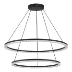 SL1018.403.02 Светильник подвесной ST-Luce черный/прозрачный LED 2*96W 4000K EUCLIDICS