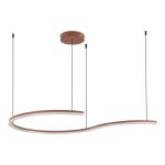 SL1018.603.01 Светильник подвесной ST-Luce терракотовый/прозрачный LED 1*65W 4000K EUCLIDICS