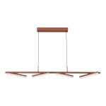 SL1018.603.04 Светильник подвесной ST-Luce терракотовый/прозрачный LED 4*32W 4000K EUCLIDICS