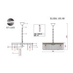 *SL1624.103.08 Люстра подвесная ST-Luce Хром/Прозрачный E14 8*40W