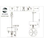SL1757.113.05 Люстра подвесная ST-Luce Никель/Белый E14 5*40W