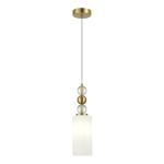 SL2003.303.01 Светильник подвесной ST-Luce латунь/белый E27 1*40W AURORA
