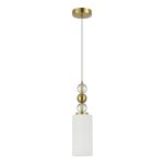 SL2003.303.01 Светильник подвесной ST-Luce латунь/белый E27 1*40W AURORA