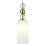 SL2003.303.01 Светильник подвесной ST-Luce латунь/белый E27 1*40W AURORA