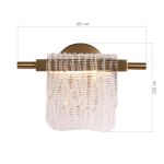 SL6021.201.06 Светильник настенный ST-Luce золотистый/прозрачный LED 1*6W 4000K VOILE