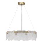 SL6021.203.54 Светильник подвесной ST-Luce золотистый/прозрачный LED 1*54W 4000K VOILE