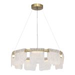 SL6021.203.54 Светильник подвесной ST-Luce золотистый/прозрачный LED 1*54W 4000K VOILE