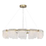 SL6021.203.66 Светильник подвесной ST-Luce золотистый/прозрачный LED 1*66W 4000K VOILE