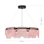 SL6021.403.54 Светильник подвесной ST-Luce черный/розовый LED 1*54W 4000K VOILE