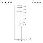 SL6119.405.40 Светильник напольный ST-Luce Черный/Дымчато-Серый LED 1*40W 3000K PERLINA