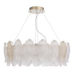 SL6135.223.01 Светильник подвесной ST-Luce золото/прозрачный, янтарный LED 1*56W 3000K LIGHTSOME