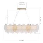 SL6135.233.01 Светильник подвесной ST-Luce золото/прозрачный, янтарный LED 1*24W 3000K LIGHTSOME