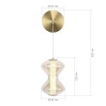 SL6136.201.01 Светильник настенный ST-Luce золото/коньячный LED 1*6W 3000K SPINE