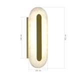 SL6139.201.01 Светильник настенный ST-Luce золотистый/белый LED 1*6W 3000K GEOM