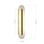 SL6139.211.01 Светильник настенный ST-Luce золотистый/белый LED 1*12W 3000K GEOM