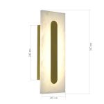 SL6139.221.01 Светильник настенный ST-Luce золотистый/белый LED 1*6W 3000K GEOM