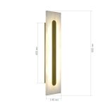 SL6139.231.01 Светильник настенный ST-Luce золотистый/белый LED 1*12W 3000K GEOM
