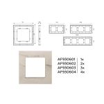 AF930601 Рамка ALFA Grand (Серо-бежевый мрамор) 1-ая