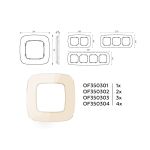 OF350304 Рамка OMEGA Radian (Бежевый Стекло закаленное натуральное) 4-ая