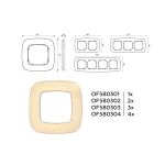 OF580304 Рамка OMEGA Radian (Шампань Металл шлифованный) 4-ая