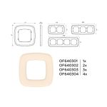 OF640303 Рамка OMEGA Coint (Бежевый Стекло органическое) 3-ая