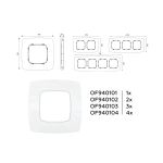 OF940104 Рамка OMEGA Opera (Белый мрамор) 4-ая