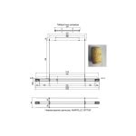 Подвесные светильники Crystal Lux AMARILLO SP70W LED BRASS AMARILLO