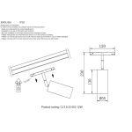 Трековое освещение Crystal Lux CLT 0.33 003 12W BL TUYA Space Smart Home